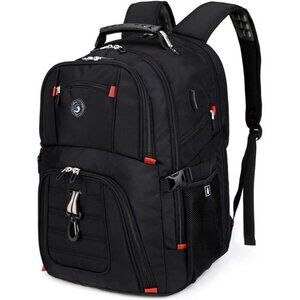 Extra Large Travel Laptop Backpack 50L USB Charger Fits 17 Inch Computer